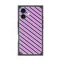 プレミアムパネル with MagSafe［ Small Stripe - Purple × Pink ］