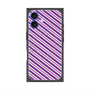プレミアムパネル with MagSafe［ Small Stripe - Purple × Pink ］