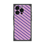 プレミアムパネル with MagSafe［ Small Stripe - Purple × Pink ］