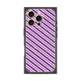 プレミアムパネル with MagSafe［ Small Stripe - Purple × Pink ］