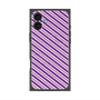 プレミアムパネル with MagSafe［ Small Stripe - Purple × Pink ］