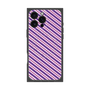 プレミアムパネル with MagSafe［ Small Stripe - Purple × Pink ］
