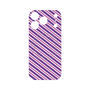 プレミアムパネル with MagSafe［ Small Stripe - Purple × Pink ］