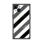 プレミアムパネル with MagSafe［ Big Stripe - Black × Gray ］