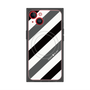 プレミアムパネル with MagSafe［ Big Stripe - Black × Gray ］