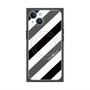 プレミアムパネル with MagSafe［ Big Stripe - Black × Gray ］
