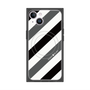 プレミアムパネル with MagSafe［ Big Stripe - Black × Gray ］