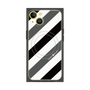 プレミアムパネル with MagSafe［ Big Stripe - Black × Gray ］