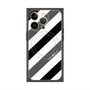 プレミアムパネル with MagSafe［ Big Stripe - Black × Gray ］
