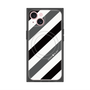 プレミアムパネル with MagSafe［ Big Stripe - Black × Gray ］
