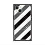 プレミアムパネル with MagSafe［ Big Stripe - Black × Gray ］