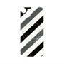 プレミアムパネル with MagSafe［ Big Stripe - Black × Gray ］