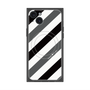 プレミアムパネル with MagSafe［ Big Stripe - Black × Gray ］