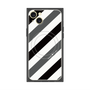 プレミアムパネル with MagSafe［ Big Stripe - Black × Gray ］