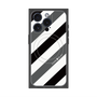 プレミアムパネル with MagSafe［ Big Stripe - Black × Gray ］