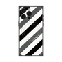 プレミアムパネル with MagSafe［ Big Stripe - Black × Gray ］