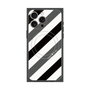 プレミアムパネル with MagSafe［ Big Stripe - Black × Gray ］