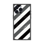プレミアムパネル with MagSafe［ Big Stripe - Black × Gray ］