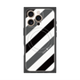 プレミアムパネル with MagSafe［ Big Stripe - Black × Gray ］