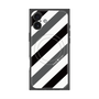 プレミアムパネル with MagSafe［ Big Stripe - Black × Gray ］