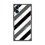 プレミアムパネル with MagSafe［ Big Stripe - Black × Gray ］