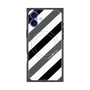 プレミアムパネル with MagSafe［ Big Stripe - Black × Gray ］