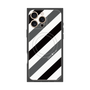 プレミアムパネル with MagSafe［ Big Stripe - Black × Gray ］
