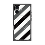 プレミアムパネル with MagSafe［ Big Stripe - Black × Gray ］