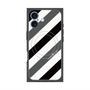 プレミアムパネル with MagSafe［ Big Stripe - Black × Gray ］