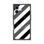 プレミアムパネル with MagSafe［ Big Stripe - Black × Gray ］