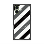 プレミアムパネル with MagSafe［ Big Stripe - Black × Gray ］