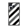 プレミアムパネル with MagSafe［ Big Stripe - Black × Gray ］