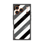 プレミアムパネル with MagSafe［ Big Stripe - Black × Gray ］
