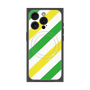 プレミアムパネル with MagSafe［ Big Stripe - Green × Yellow ］