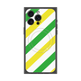 プレミアムパネル with MagSafe［ Big Stripe - Green × Yellow ］