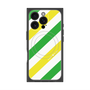 プレミアムパネル with MagSafe［ Big Stripe - Green × Yellow ］