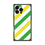 プレミアムパネル with MagSafe［ Big Stripe - Green × Yellow ］