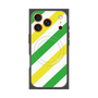 プレミアムパネル with MagSafe［ Big Stripe - Green × Yellow ］