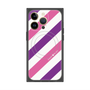 プレミアムパネル with MagSafe［ Big Stripe - Purple × Pink ］