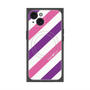 プレミアムパネル with MagSafe［ Big Stripe - Purple × Pink ］