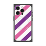 プレミアムパネル with MagSafe［ Big Stripe - Purple × Pink ］