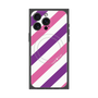 プレミアムパネル with MagSafe［ Big Stripe - Purple × Pink ］