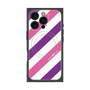 プレミアムパネル with MagSafe［ Big Stripe - Purple × Pink ］