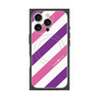 プレミアムパネル with MagSafe［ Big Stripe - Purple × Pink ］