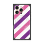 プレミアムパネル with MagSafe［ Big Stripe - Purple × Pink ］