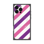 プレミアムパネル with MagSafe［ Big Stripe - Purple × Pink ］
