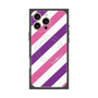 プレミアムパネル with MagSafe［ Big Stripe - Purple × Pink ］