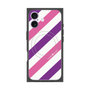 プレミアムパネル with MagSafe［ Big Stripe - Purple × Pink ］