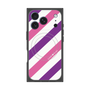 プレミアムパネル with MagSafe［ Big Stripe - Purple × Pink ］