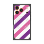 プレミアムパネル with MagSafe［ Big Stripe - Purple × Pink ］